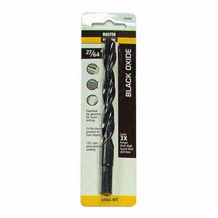 SWIVEL 0.42 x 5.37 in. Master Mechanic Oxide Drill Bit - Black SW3841369